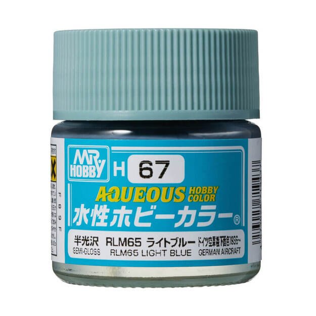Mr.Hobby H067 - Aqueous Hobby Colors - RLM65 Light Blue, 10ml
