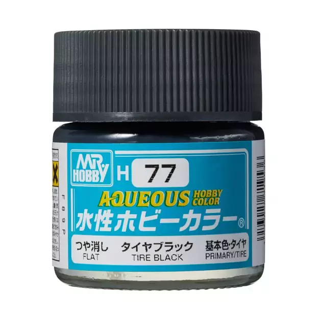 Mr.Hobby H077 - Aqueous Hobby Colors - Tire Black, 10ml