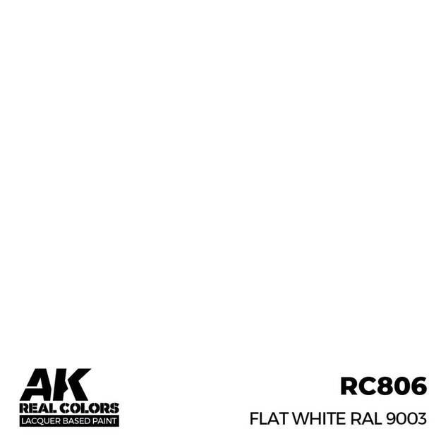 AK Interactive RC806 – Flat White RAL 9003, 17ml