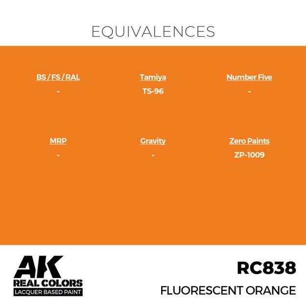 AK Interactive RC838 - Fluorescent Orange, 17ml 2 AK Interactive RC838 - Fluorescent Orange, 17ml 2