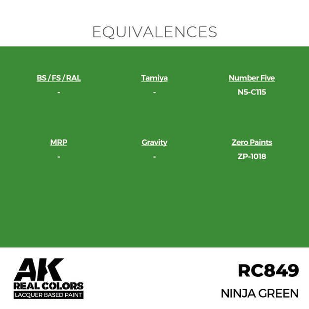 AK Interactive RC849 - Ninja Green, 17ml 2
