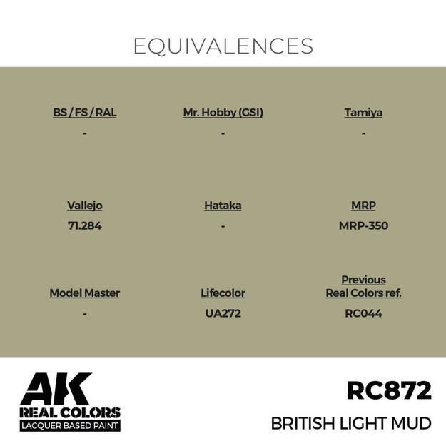 AK Interactive RC872 - British Light Mud, 17ml 2 AK Interactive RC872 - British Light Mud, 17ml 2