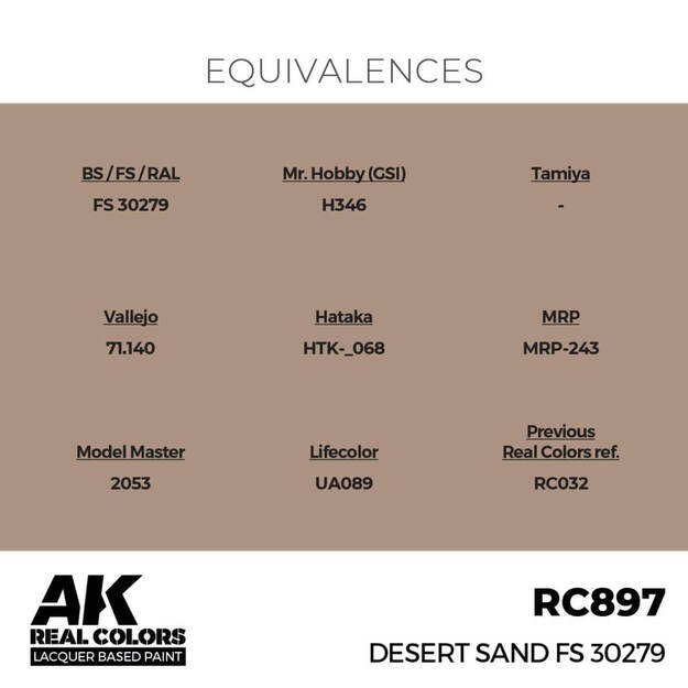 AK Interactive RC897 - Desert Sand FS 30279, 17ml 2 AK Interactive RC897 - Desert Sand FS 30279, 17ml 2