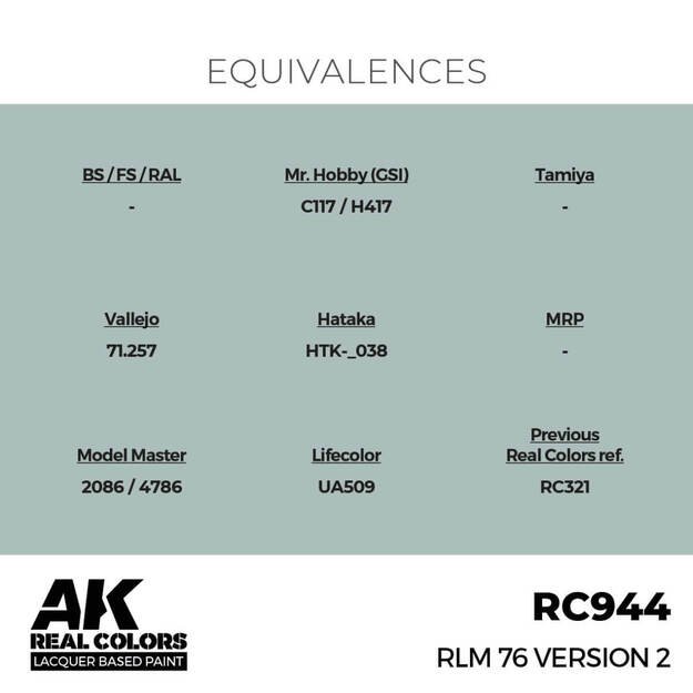 AK Interactive RC944 - RLM 76 Version 2, 17ml 2 AK Interactive RC944 - RLM 76 Version 2, 17ml 2