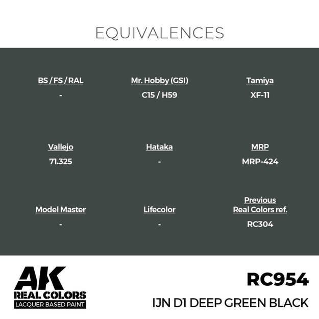 AK Interactive RC954 - IJN D1 Deep Green Black, 17ml 2 AK Interactive RC954 - IJN D1 Deep Green Black, 17ml 2
