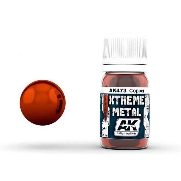 AK Interactive AK473 - Xterme Metal Copper, metalikai, 30ml