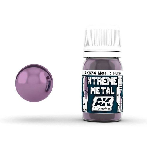 AK Interactive AK674 - Xtreme Metal Metallic Purple, metalikai, 30ml