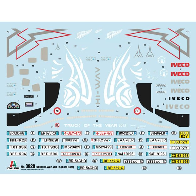 Italeri IT3928 - IVECO HI-WAY 480 E5 LOW ROOF, 1/24