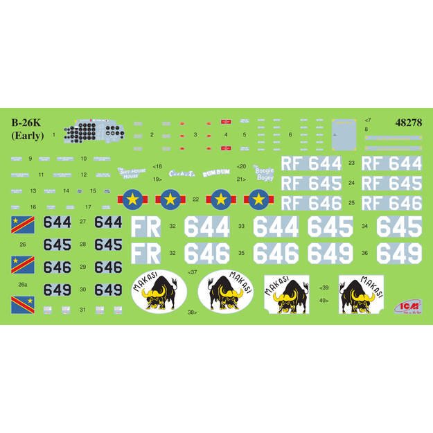 ICM IC48278 - B-26K Counter Invader (early), US Attack Aircraft, 1/48