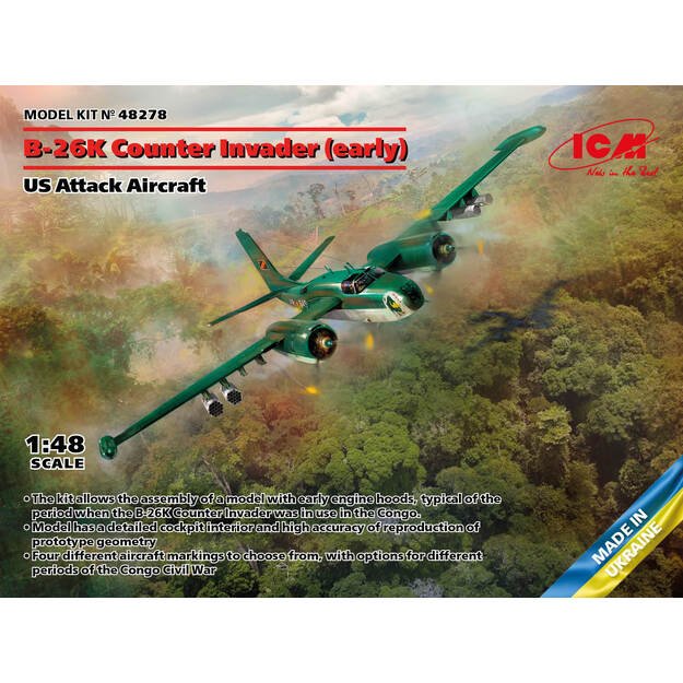 ICM IC48278 - B-26K Counter Invader (early), US Attack Aircraft, 1/48