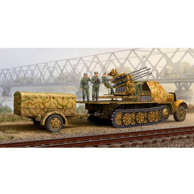 Trumpeter TR1524 - Sd.Kfz.7/1 early, 2cm Flakvierling 38 Auf, 1/35