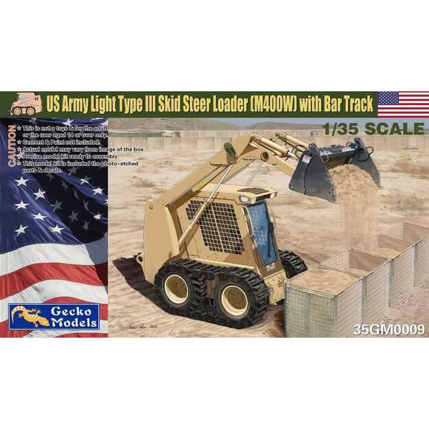 Gecko Models 35GM0009 - US A.L.Type III Skid Steer Ldr, 1/35