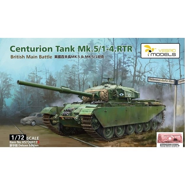 Vespid Models VS720017S - Centurion Tank Mk5/1 - 4. RTR Deluxe Edition, 1/72