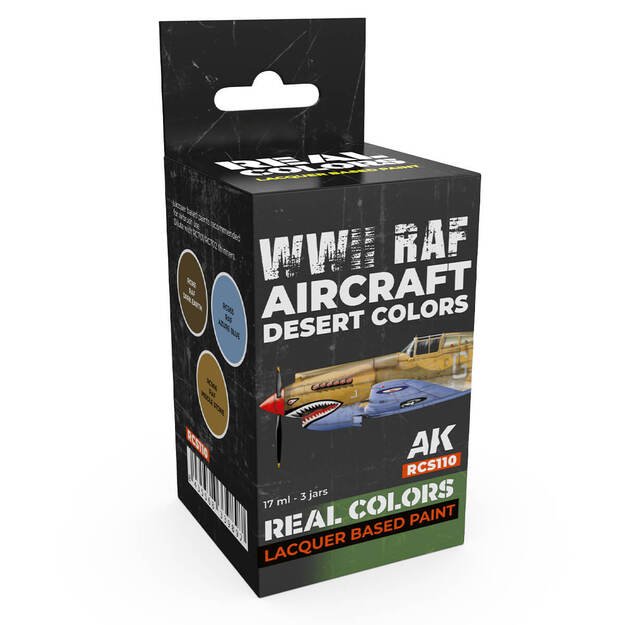 AK-Interactive - RCS110 - RAF WWII Aircraft Desert Colors, rinkinys