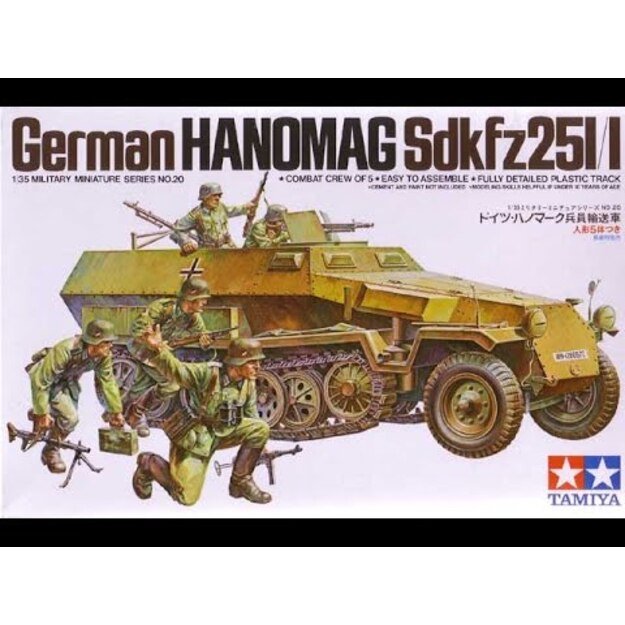 Tamiya TA35020 - German Hanomag Sonderkraftfahrzeug 251/1 Kit, 1/35