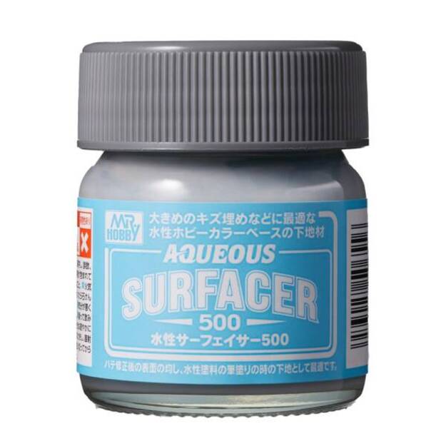 Mr.Hobby HSF-04 - Aqueous Surfacer 500, pilkas, 40 ml