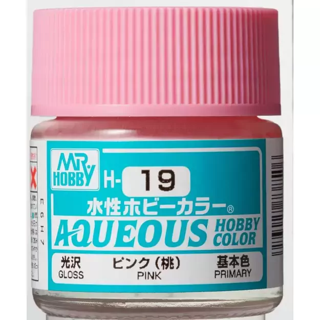 Mr.Hobby H019 - Aqueous Hobby Colors - Pink, 10ml