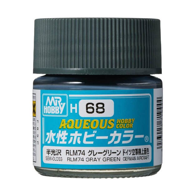 Mr.Hobby H068 - Aqueous Hobby Colors - RLM74 Dark Gray, 10ml