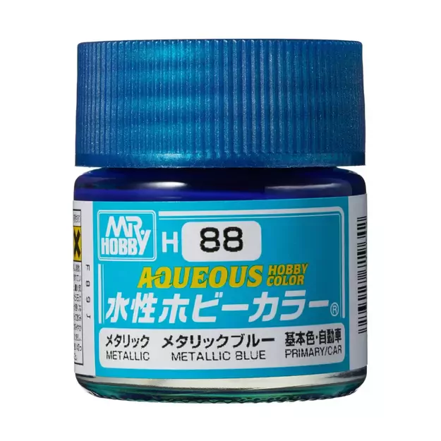 Mr.Hobby H088 - Aqueous Hobby Colors - Metallic Blue, 10ml