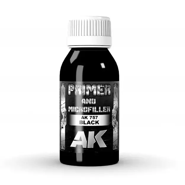 AK Interactive AK757 – Black Primer, (juodas gruntas , 100ml)