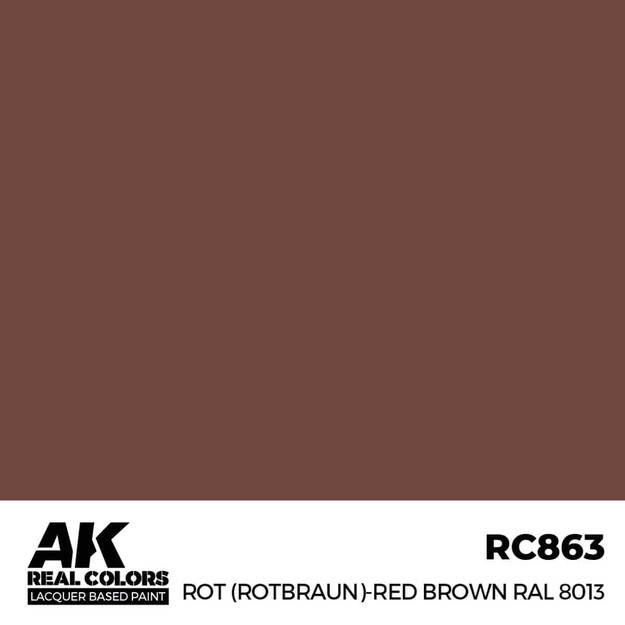 AK Interactive RC863 - Rot (Rotbraun)-Red Brown RAL 8013, 17ml