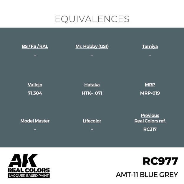 AK Interactive RC977 - AMT-11 Blue Grey 17ml 2