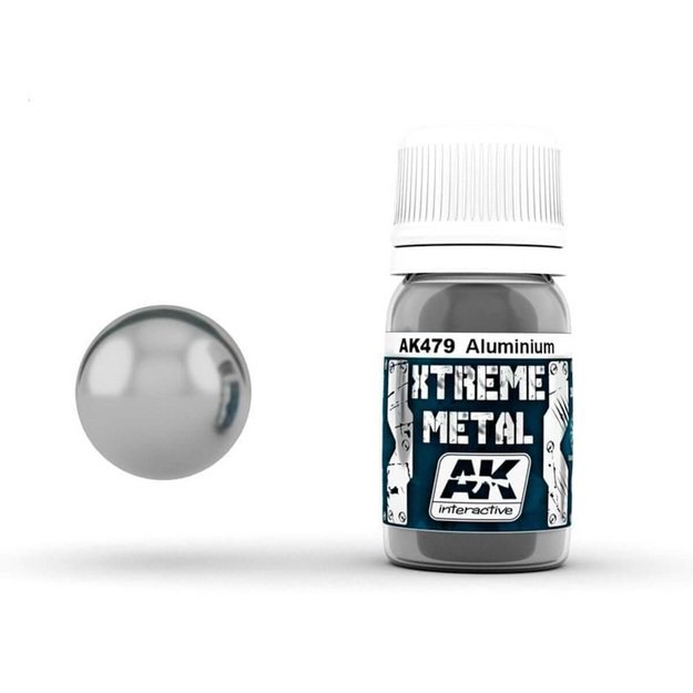 AK Interactive AK479 - Xtreme Metal Aluminium, metalikai, 30ml