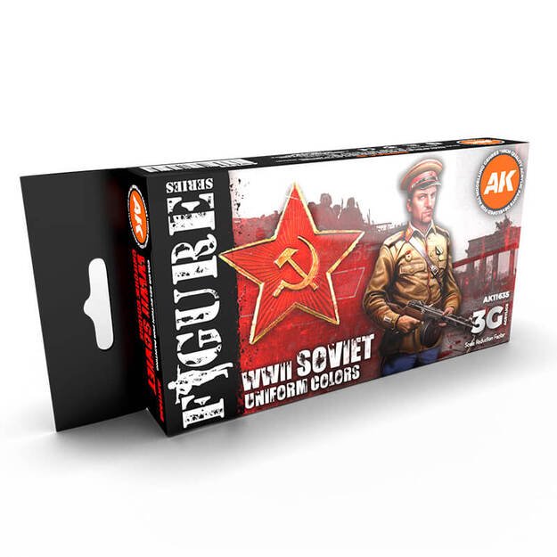 AK Interactive AK11635 - Soviet WWII Uniform Colors 3G, akriliniai dažai