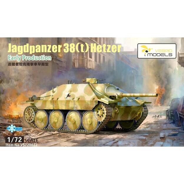 Vespid Models VS720022 - Jagdpanzer 38 (t) Hetzer - Early Production, 1/72