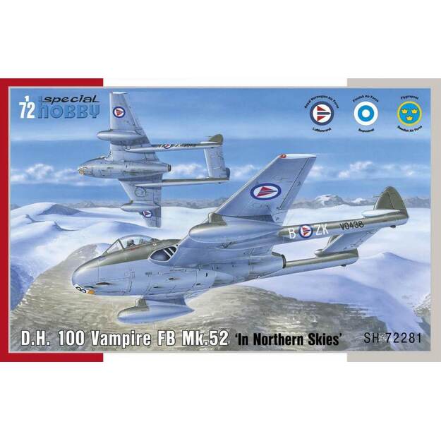 Special Hobby SH72281 - DH100 Vampire FB Mk,52 Over Northern Sky, 1/72