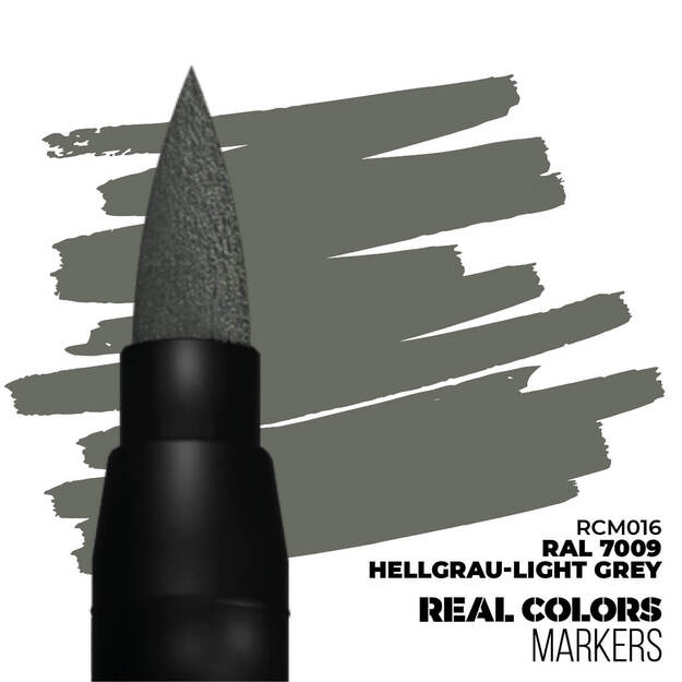 AK Interactive - RCM016 - RAL7009 Hellgrau-Light Grey, markeris