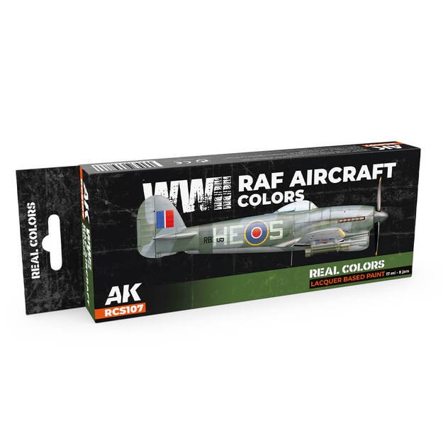 AK-Interactive - RCS107 - RAF WWII Aircraft Colors Set, rinkinys