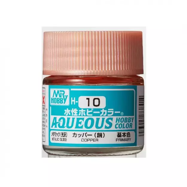 Mr.Hobby H010 - Aqueous Hobby Colors - Copper, 10ml
