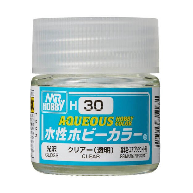Mr.Hobby H030 - Aqueous Hobby Colors - Clear, 10ml