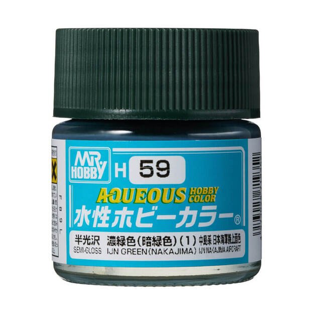 Mr.Hobby H059 - Aqueous Hobby Colors - IJN Green, 10ml