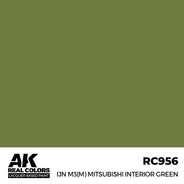 AK Interactive RC956 - IJN M3 (M) MITSUBISHI Interior Green, 17ml