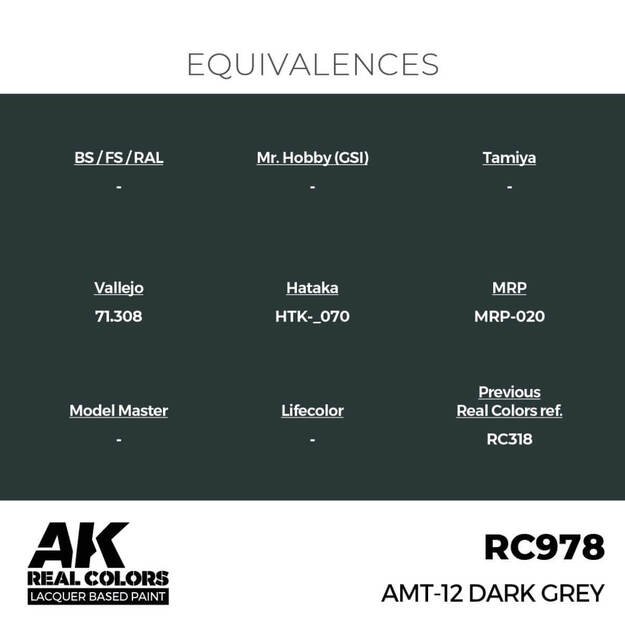 AK Interactive RC978 - AMT-12 Dark Grey, 17ml 2