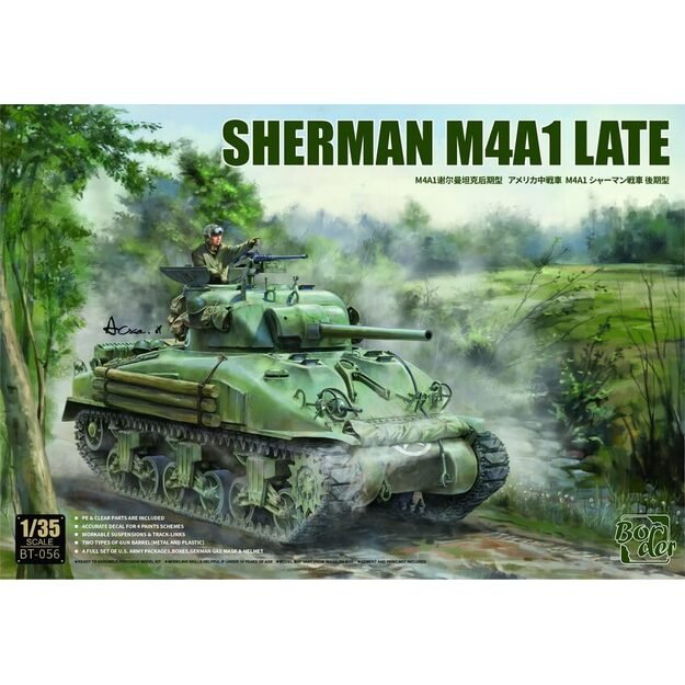 Border model BT056 -  Sherman M4A1 late, 1/35