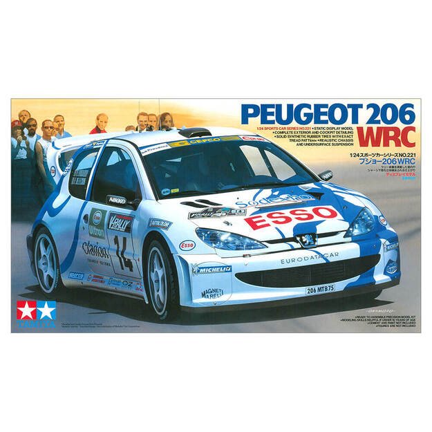 Tamiya TA24221 - Peugeot 206 WRC, 1/24