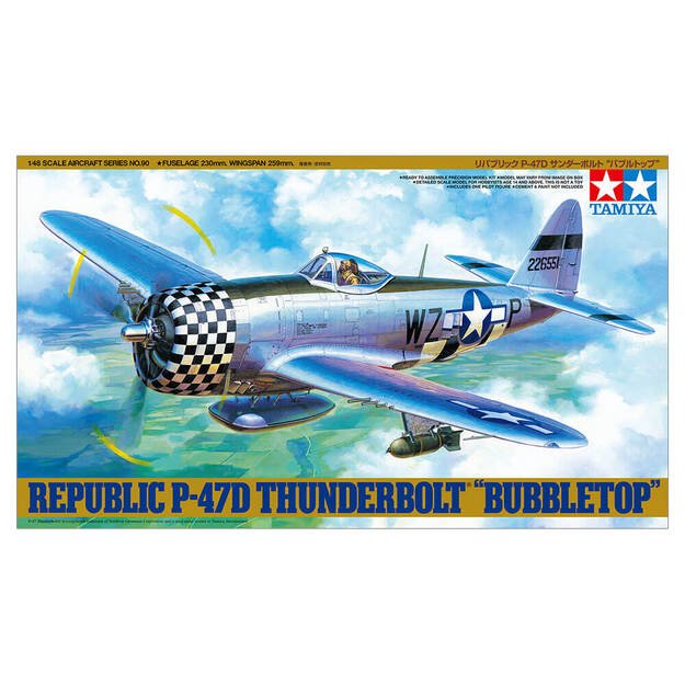 Tamiya TA61090 - P-47D Thunderbolt Bubbletop, 1/48