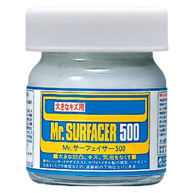 Mr.Hobby SF-285 - Mr. Surfacer 500 (vidutinio grūdėtumo gruntas, 40 ml)