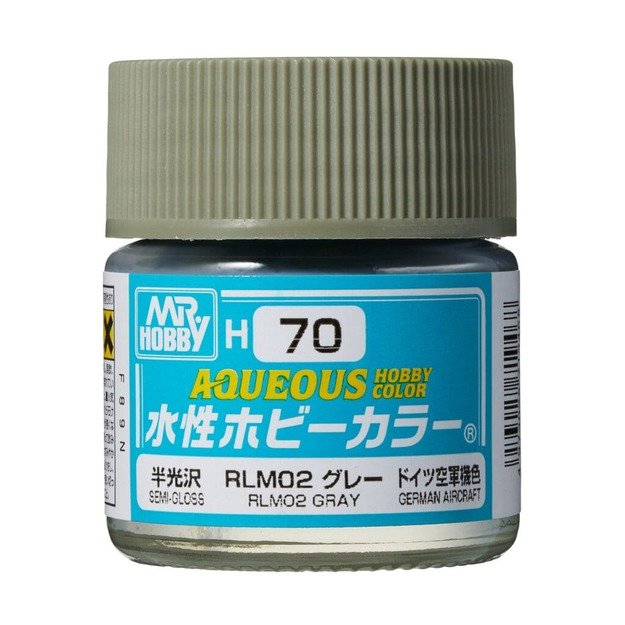 Mr.Hobby H070 - Aqueous Hobby Colors - RLM02 Gray, 10ml