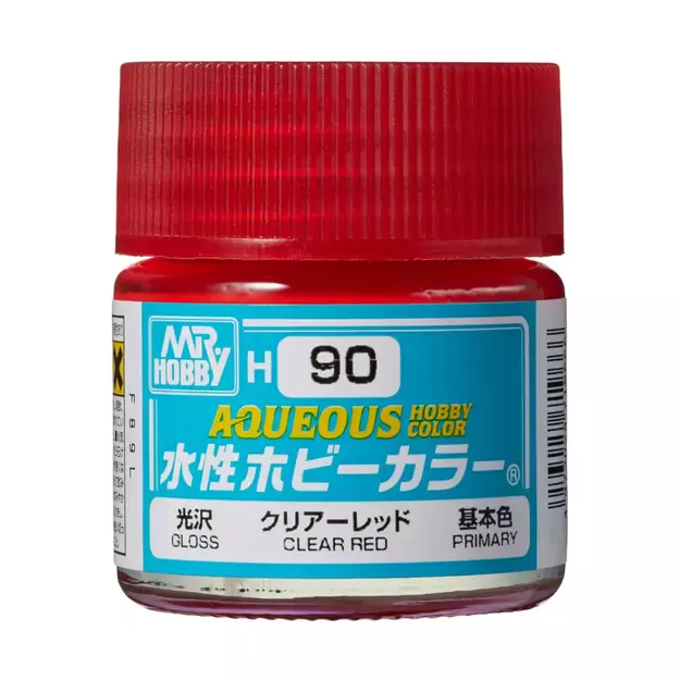 Mr.Hobby H090 - Aqueous Hobby Colors - Clear Red, 10ml