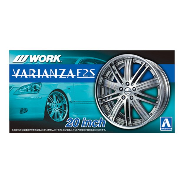 Aoshima AO43059 - WORK Varianza F2S 20inch (ratlankių modelių rinkinys), 1/24