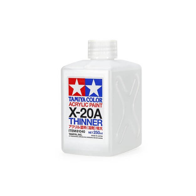 Tamiya TA81040 - Acrylic Thinner, akrilo skiediklis X-20A, 250ml