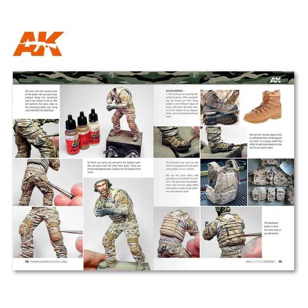 AK Interactive AK247 - Learning 8 Modern Figures Camouflages 5