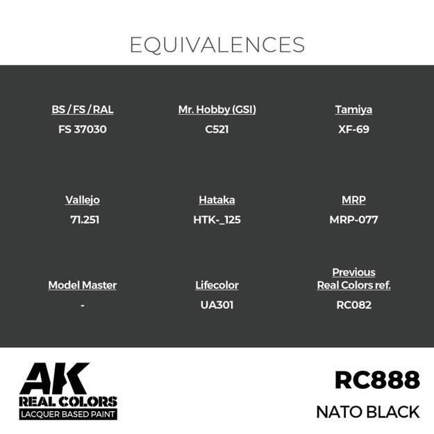 AK Interactive RC888 - NATO Black, 17ml 2 AK Interactive RC888 - NATO Black, 17ml 2