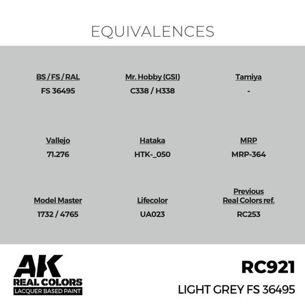 AK Interactive RC921 - Light Grey FS 36495, 17ml 2 AK Interactive RC921 - Light Grey FS 36495, 17ml 2