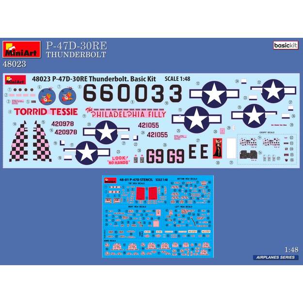 Miniart MA48023 - P-47D-30RE Thunderbolt. Basic Kit, 1/48