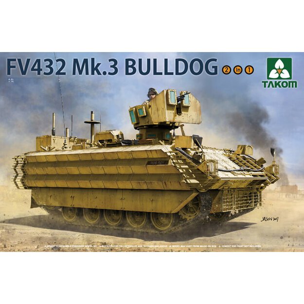 Takom TAK2067 - British Apc Fv432 Mk.3 Bulldog 2 In 1, 1/35